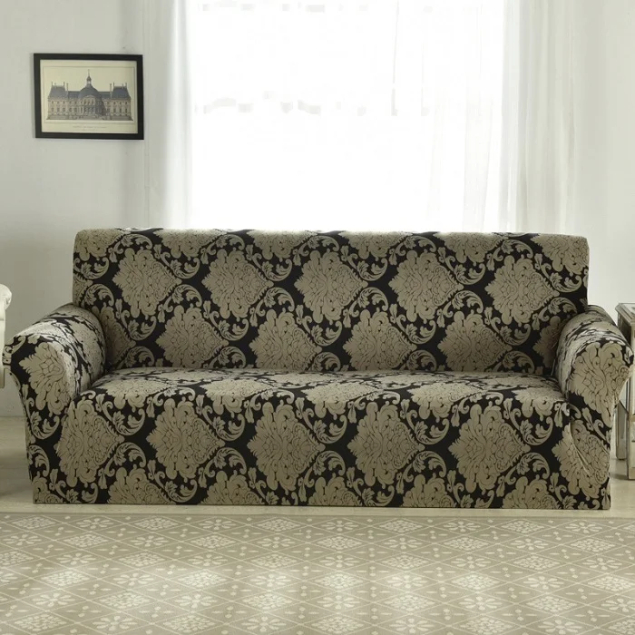 2018 Easy Fit Seater Thick Plush Velvet Couch Stretch Sofa Cover Slipcover Mat