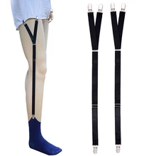 Мужская эластичная подвеска ремень джентльменская Рубашка Остается Военная прямая подтяжки стремени Униформа Рубашка держатель деловые подтяжки