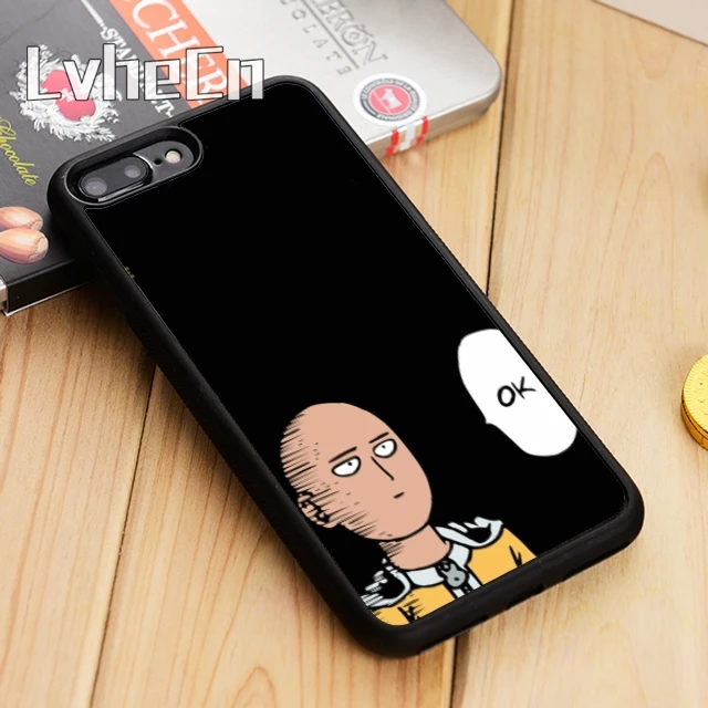LvheCn Anime One Punch Man Phone Case Cover For iPhone 5 6 6s 7 8 plus 11 12 Pro X XR XS Max Samsung Galaxy S6 S7 edge S8 S9 S10 | Мобильные
