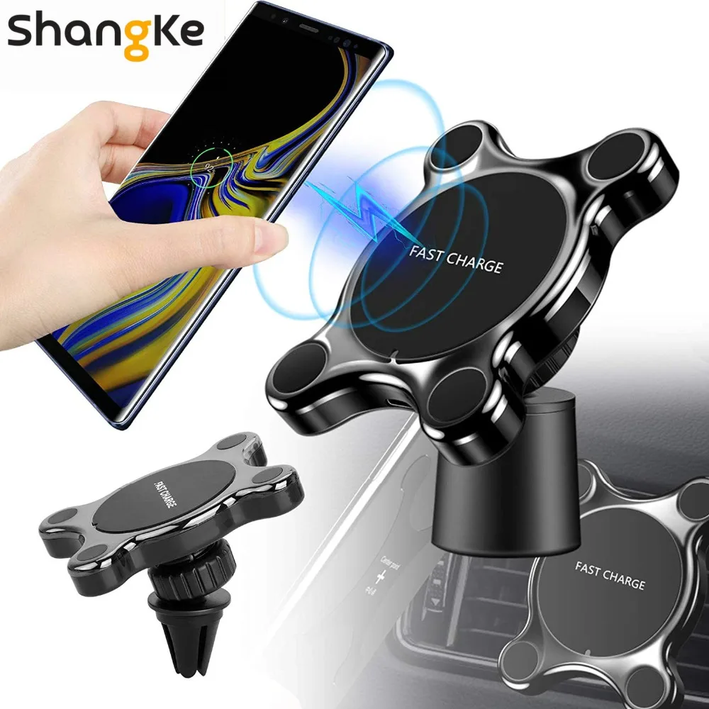 QI Wireless Car Charger Quick Phone Mount Ultra Fast Qi