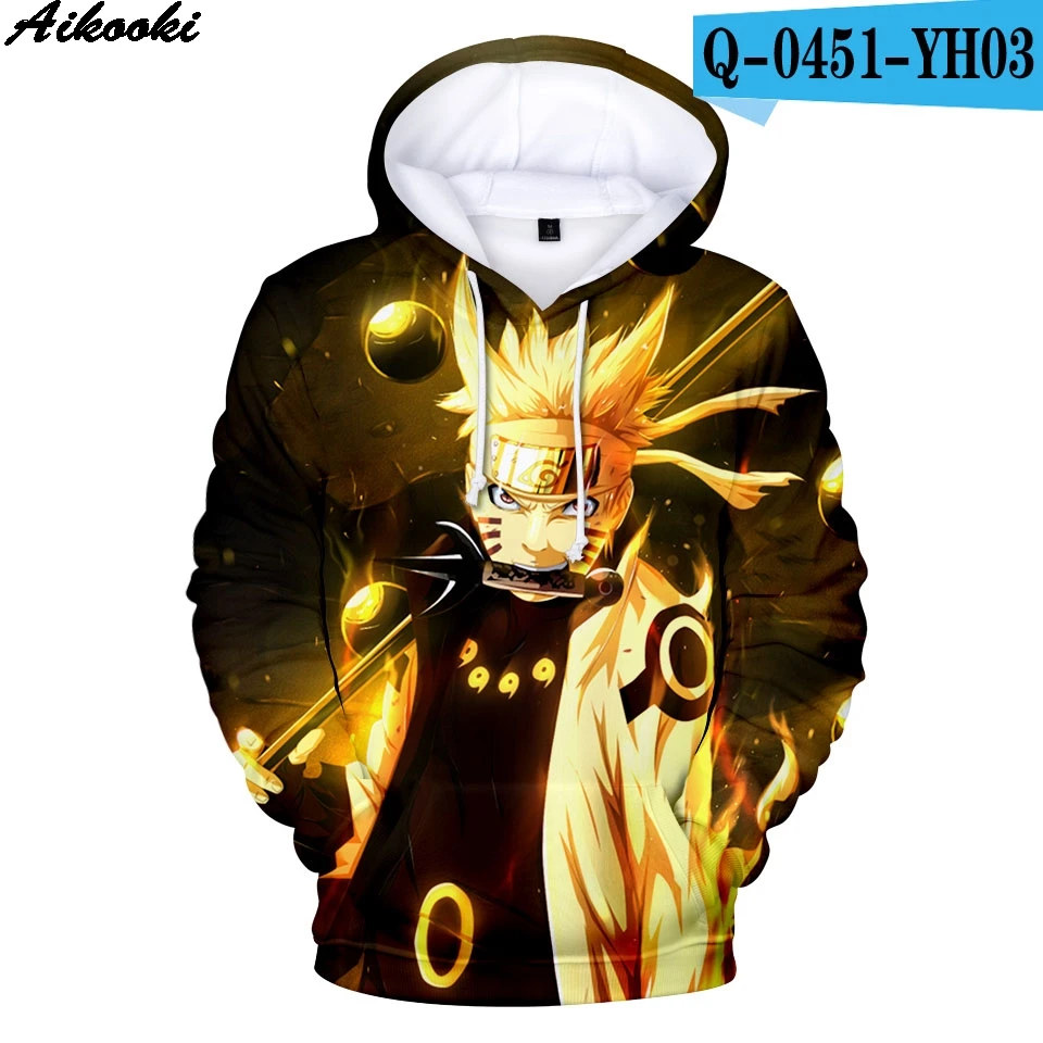 Casual Fashion Anime Naruto 3D Hoodies Men/Women Winter Tops 3D Hooded Children Sweatshirts Naruto 3D Kid Hoodies Men pullovers - Color: 3D