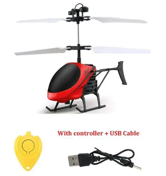

Upgraded Big Lipo Battery Mini Remote Control RC Drone Flying RC Helicopter Aircraft dron Infrared Induction LED Light Kids Toys