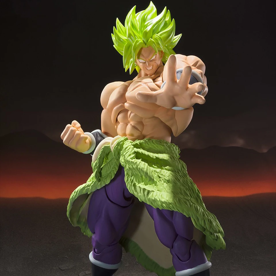 Tronzo Original Tamashii Nations Bandai S.H. Figuarts SSJ Broly Full Power Dragon Ball Super Broly SHF PVC Action Figure Toys