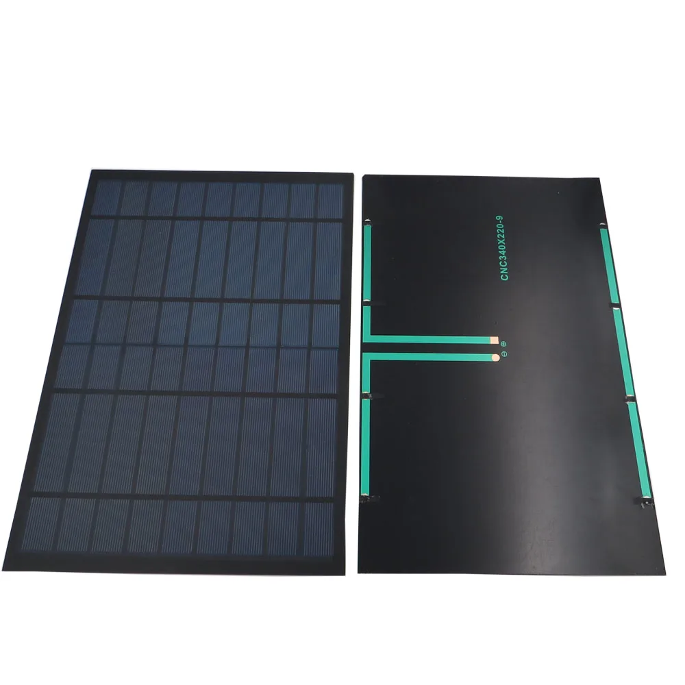 Портативная мини панель солнечных батарей Sunpower 10 Вт 9 В 1 А система сделай сам для