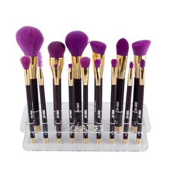 

Hot 15 Holes Acrylic Makeup Brush Holder Display Shelf Brush Drying Rack Makeup Organizer Storage wyt77