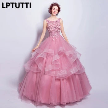 

LPTUTTI Lace Embroidery Appliques New Vintage Princess Bridal Marriage Gown Bride Simple Party Events Long Luxury Wedding Dress