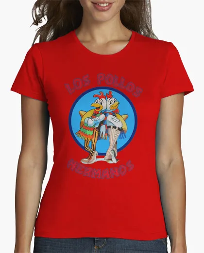 Весна лето brand clothing женщины футболки Breaking Bad лос pollos херманос Коротким рукавом