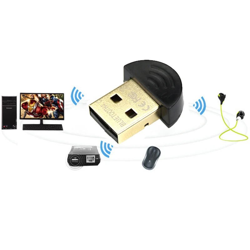 Портативный беспроводной Bluetooth 4,0 USB адаптер Bluetooth музыкальный звуковой приемник мини-адаптер передатчик для ноутбука компьютера