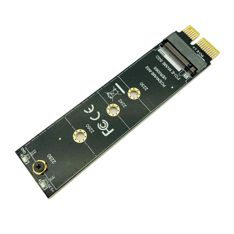M.2 NVMe SSD PCI-E Adapter PCI Express 3.0 x1 M Key Connector High Speed Expansion Card Support 2230 2242 2260 2280 Size M.2 SSD