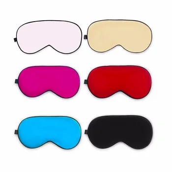 

Faux Silk Sleep Eye Mask Solid Color Adjustable Strap With Ice Gel Cold Pack Cool Compress Travel Rest Eyeshade Facial Care Tool