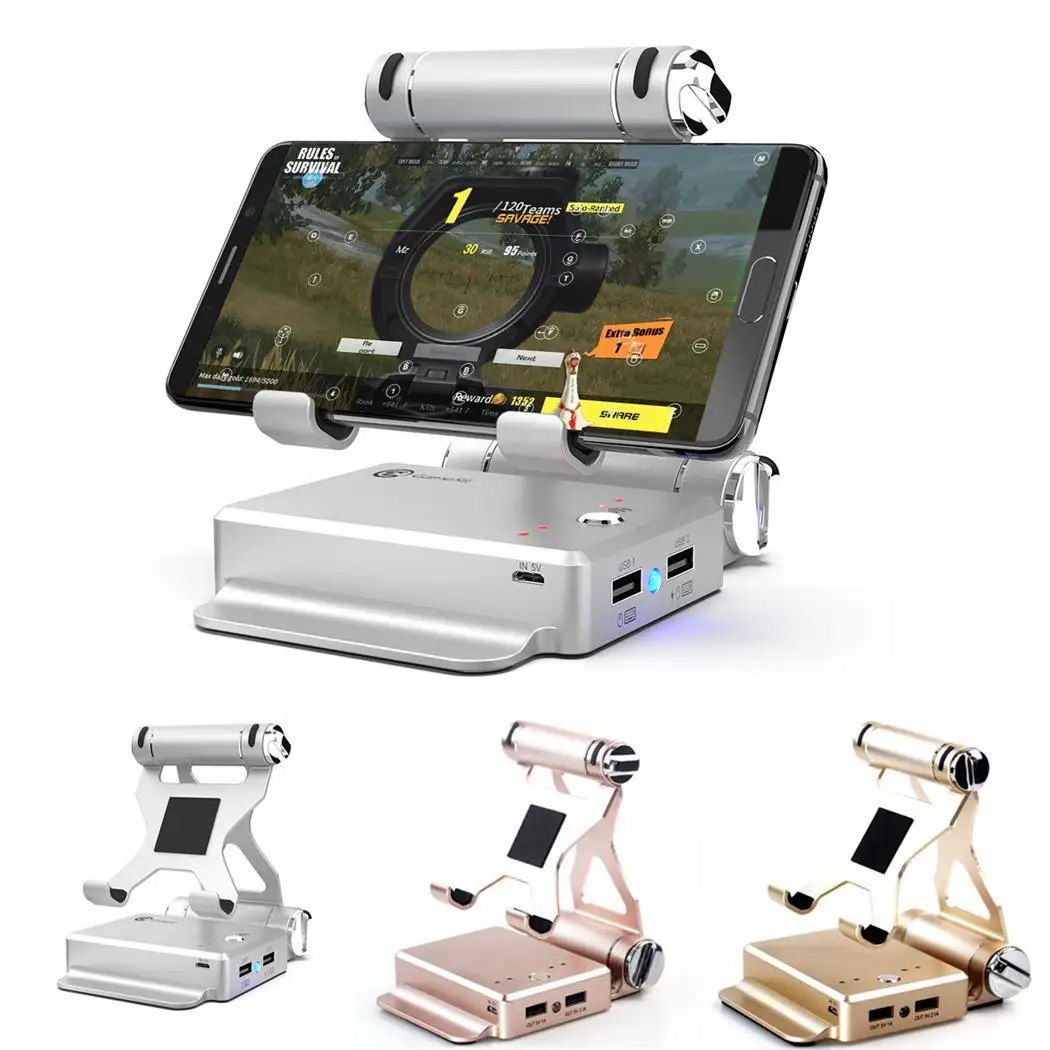 

Multi-functional Mobile Phone Bracket Bluetooth Stereo 3-in-1 Speaker Power Bank 20-80% Cellphone Mount 3-1 5-65