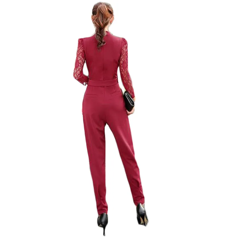Sexy Lace Rompers Womens Jumpsuit 2016 Long Slim Overalls Black Playsuit Casual Women Jumpsuit BDK013 Sexy Lace Rompers Womens Jumpsuit 2016 Long Slim Overalls Black Playsuit Casual Women Jumpsuit BDK013