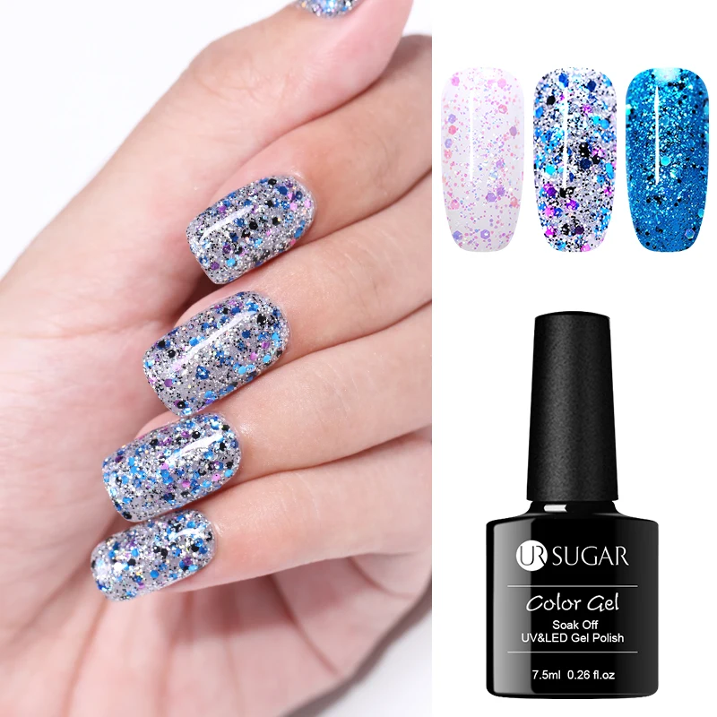 Гель лак для ногтей с блестками 7 5 мл|sequins gel|gel for naildiamond gel nail polish |
