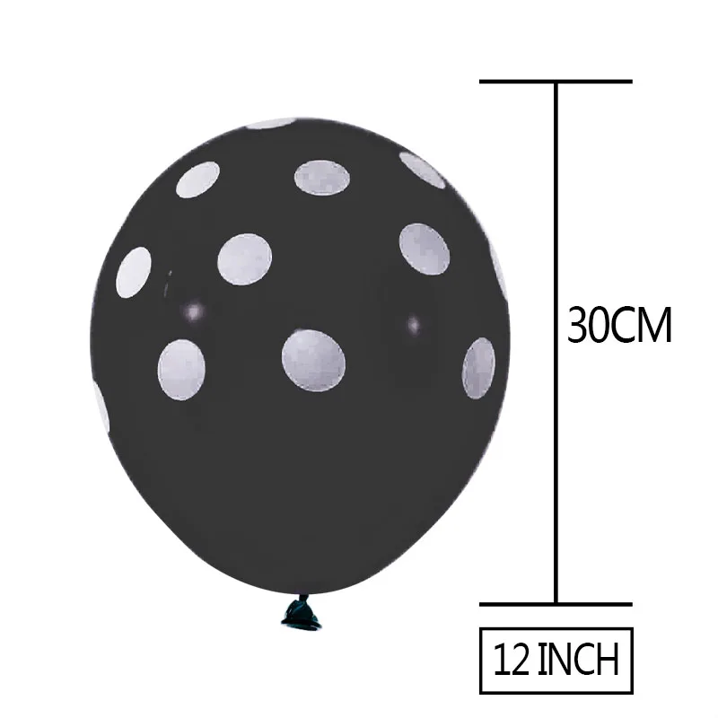 5/10 шт./партия черный, Красный Божья коровка латексных шарика в горошек воздушный шар Globos для вечеринки, дня рождения Подарки воздушные шары для свадьбы Baby Shower Декор 8z