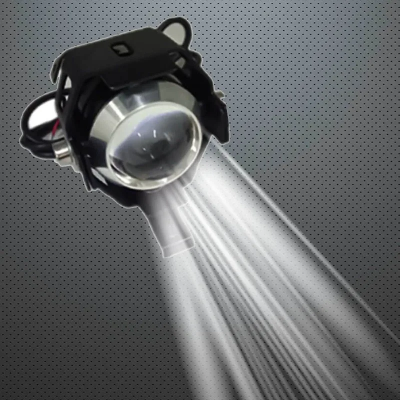 

1Pc Motorcycle Driving Light Motorbike Headlight LED Fog Driving Spot Head Light Lamp 12V 10W