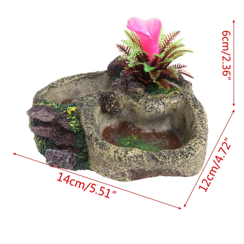 Multi Function Reptile Turtle Feeder Fish Tank Food Water Feeding