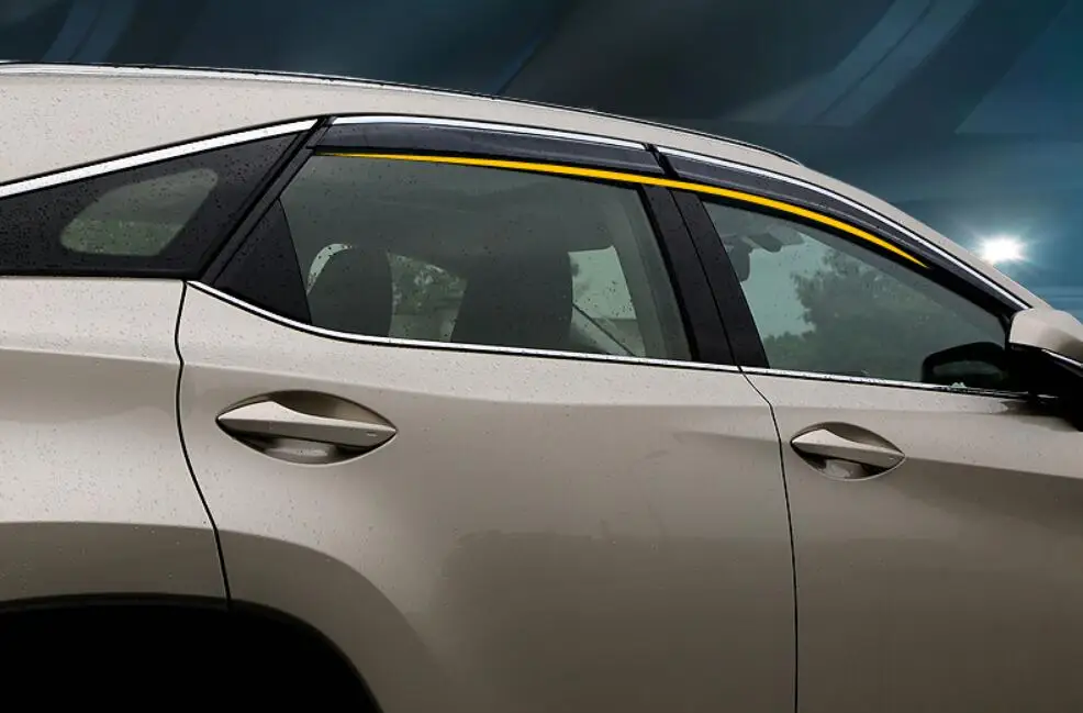 RKAC Новый! 4 шт. оконный козырек дефлектор защита от дождя для Lexus RX RX200t RX350 RX450h 2016 2017