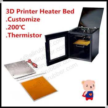 

Free Shipping Silicone Heating Pads/Heater Bed 12 x 12'' For 3D Printer With 3M Tape And NTC Thermistor