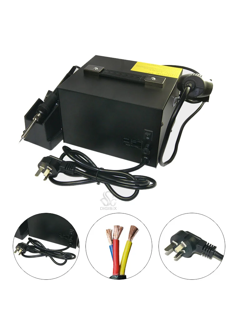 Saike 852D + 220V/110V Термовоздушная паяльная станция 2 в 1 с подачи воздуха Пистолет