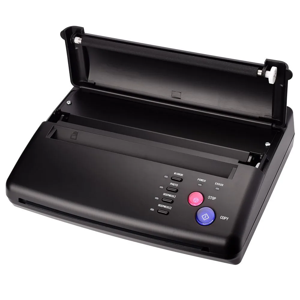 

Black Tattoo Transfer Stencil Machine Thermal Copier Printer with Bonus Papers Tattoo Accessories Machine Supply Tool Body Art#1