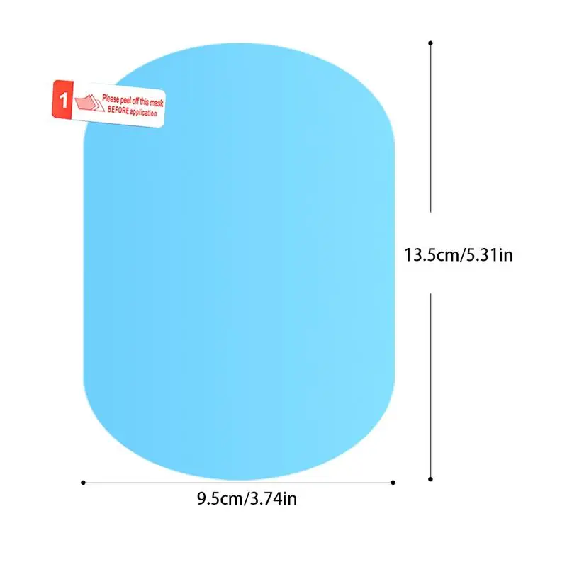 2 шт. автомобильная и противотуманная непромокаемая пленка зеркало заднего вида Водонепроницаемая боковая стеклянная пленка Авто прозрачная наклейка - Цвет: 95x135mm