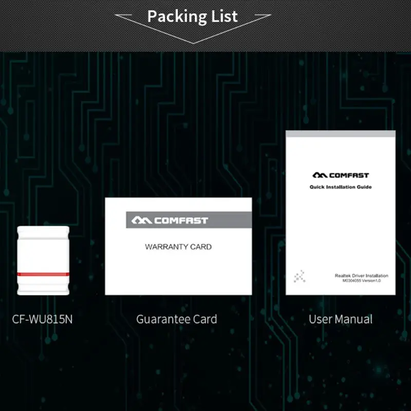 COMFAST CF-WU815N Wi Fi адаптер мини беспроводной сетевой карты 150 Мбит/с AP функция 2,4 г оконные рамы PC приемник Dongle Drive