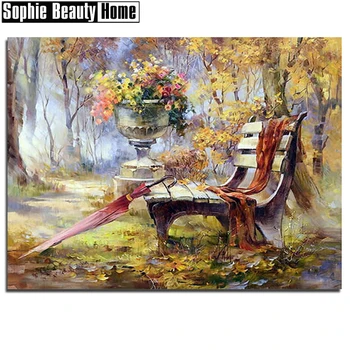 

2018 New Full Diy 3d Diamond Painting Rhinestone Crystal Embroidery Cross Stitch Kits Mosaic Needlework Garden Chair Umbrella
