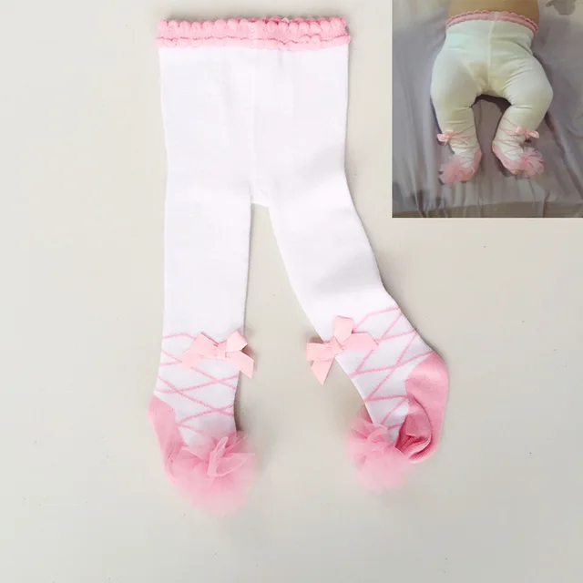 Infant Toddler Baby Tights Lace Newborn Stocking Girls Cotton Tights Baby Clothing Ballet