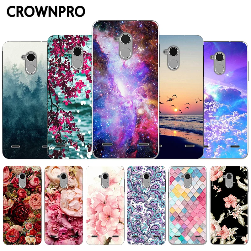

CROWNPRO Soft Silicone ZTE Blade V7 Lite Case Cover Colored Painting Case For Capa ZTE Blade V7 Lite Case TPU ZTE V7 Lite Case