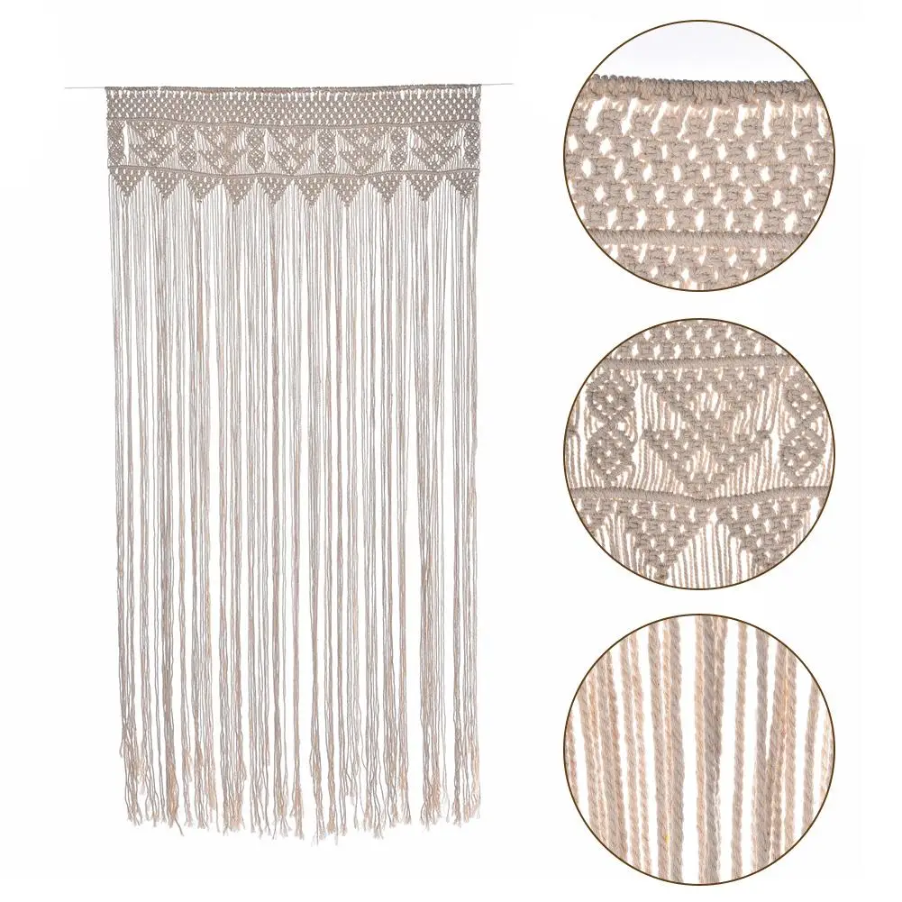 

Quality 90*180cm Pure Cotton Hand-Woven Tapestry Wedding Outdoor Lawn DIY Wedding Party Backdrop Decoration Hanging Curtain