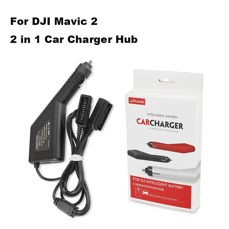 

Mavic 2 Battery Charger Quick Car Charger 2 in 1 Charging hub and with USB Cable for DJI Mavic 2 Pro / Zoom Battery