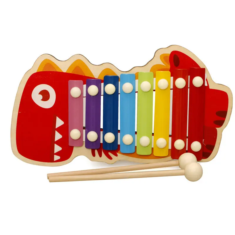 Wooden Cartoon Animals Infant Playing Type Xylophone Caterpillar/Crocodiles/Dinosaurs 3set Xylophone Baby Toy Musical Instrument Wooden Cartoon Animals Infant Playing Type Xylophone Caterpillar/Crocodiles/Dinosaurs 3set Xylophone Baby Toy Musical Instrument