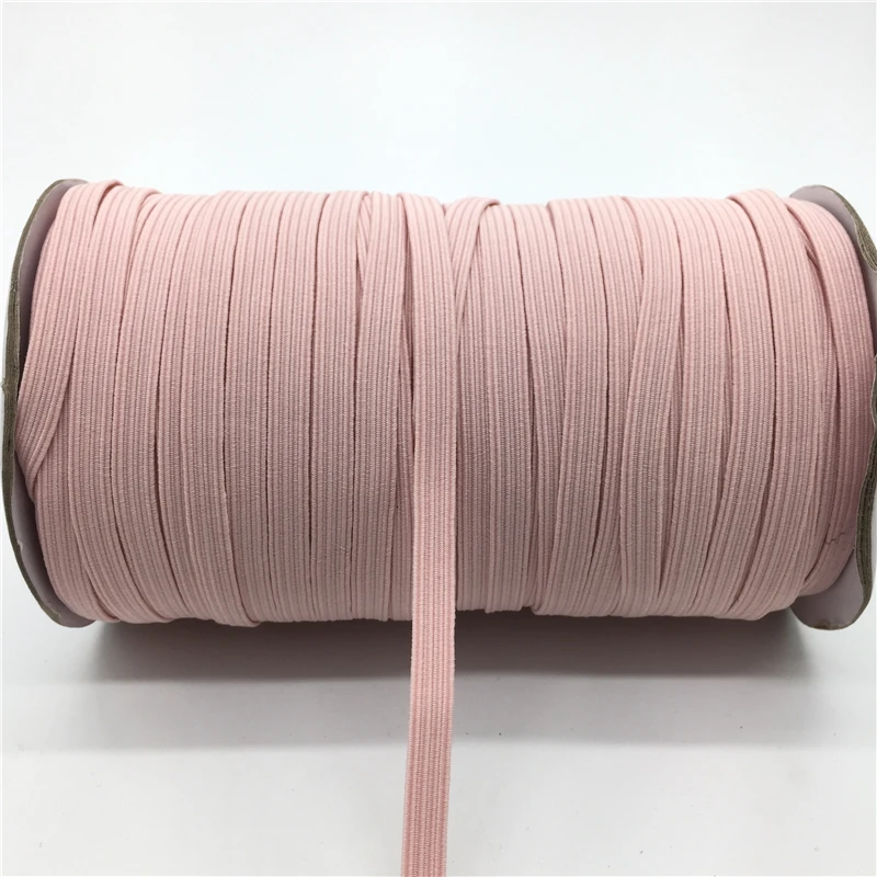 32 цвета 5 ярдов 7 мм эластичная лента Многоуровневая отделка Лента швейная кружевная отделка спандекса поясная лента аксессуары для одежды - Цвет: Light Pink