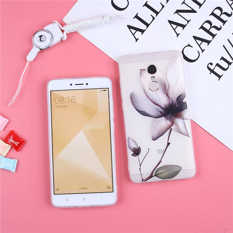 Чехол для телефона Xiaomi Redmi 5 Plus с объемными рельефными розами чехол GO S2 K20 Note 6 7 Pro 6A