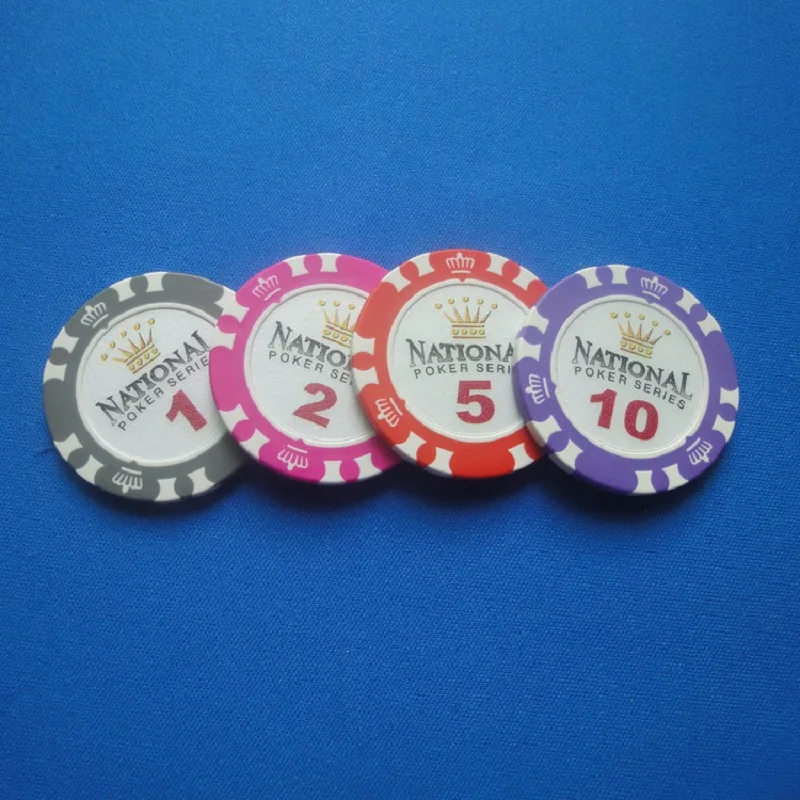 Оптовая продажа 20 шт./лот чипсы Crown National для покера Техасские покерные глина +