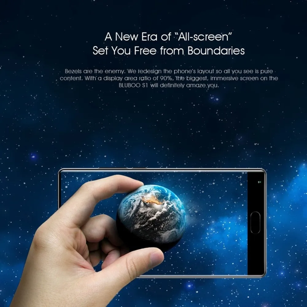 BLUBOO S1 5 ''FHD 4G смартфон Оперативная память 64G Встроенная MTK6757 Octa Core Android 7 0