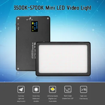 

Mini 3500K-5700K Dimmable Built-in Rechargeable Battery LED Video studio Light Camera Photography Lamp for Canon DSLR Camera
