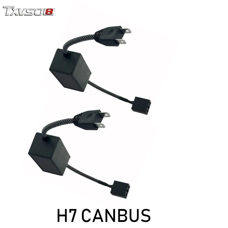 2 шт. H7 светодиодные фары CANBUS предупреждающие Canceller автомобильные LED 12V компьютер