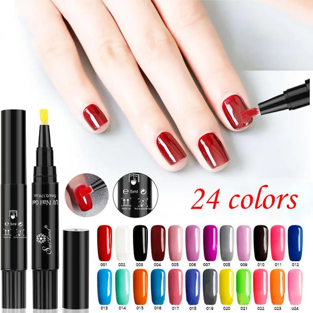 

Portable Gel Nail Varnish Pen Glitter Nail Gel Polish Hybrid Dawdler UV Nail Art Gel Lacquer Gel Paint For Nail Art
