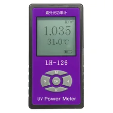 LH-126 измеритель мощности УФ-излучения детектор барьер тестер скорости солнечных пленок УФ-тест пропускания света, китайский и английский интерфейс вариант