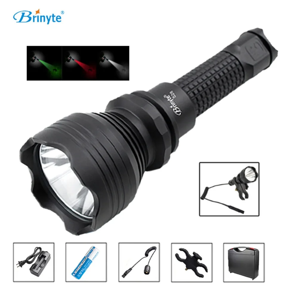 

S28 Tactical Torch Lamp Cree XM-L2 U4 LED Search Rescue Flashlight with Gun Mount 18650 Battery Charger Remote Switch