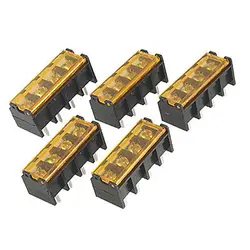 

5 Pcs 300V 30A Screw Barrier Terminal Strip Block 4 Position