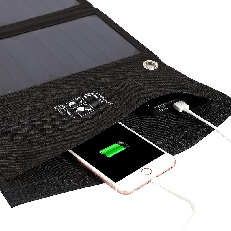  28W Outdoor folding Solar Panel USB Output Portable Foldable Power Bank waterproof travel High effi