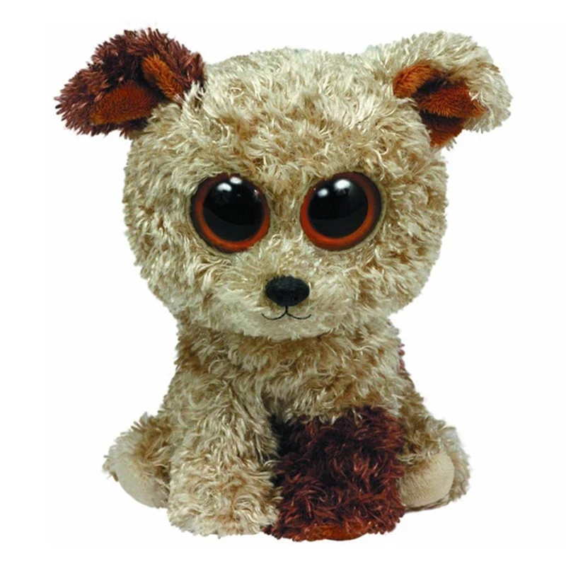 

Ty Beanie Boos Animals Rootbeer Terrier the Brown Dog Plush Toy 15cm