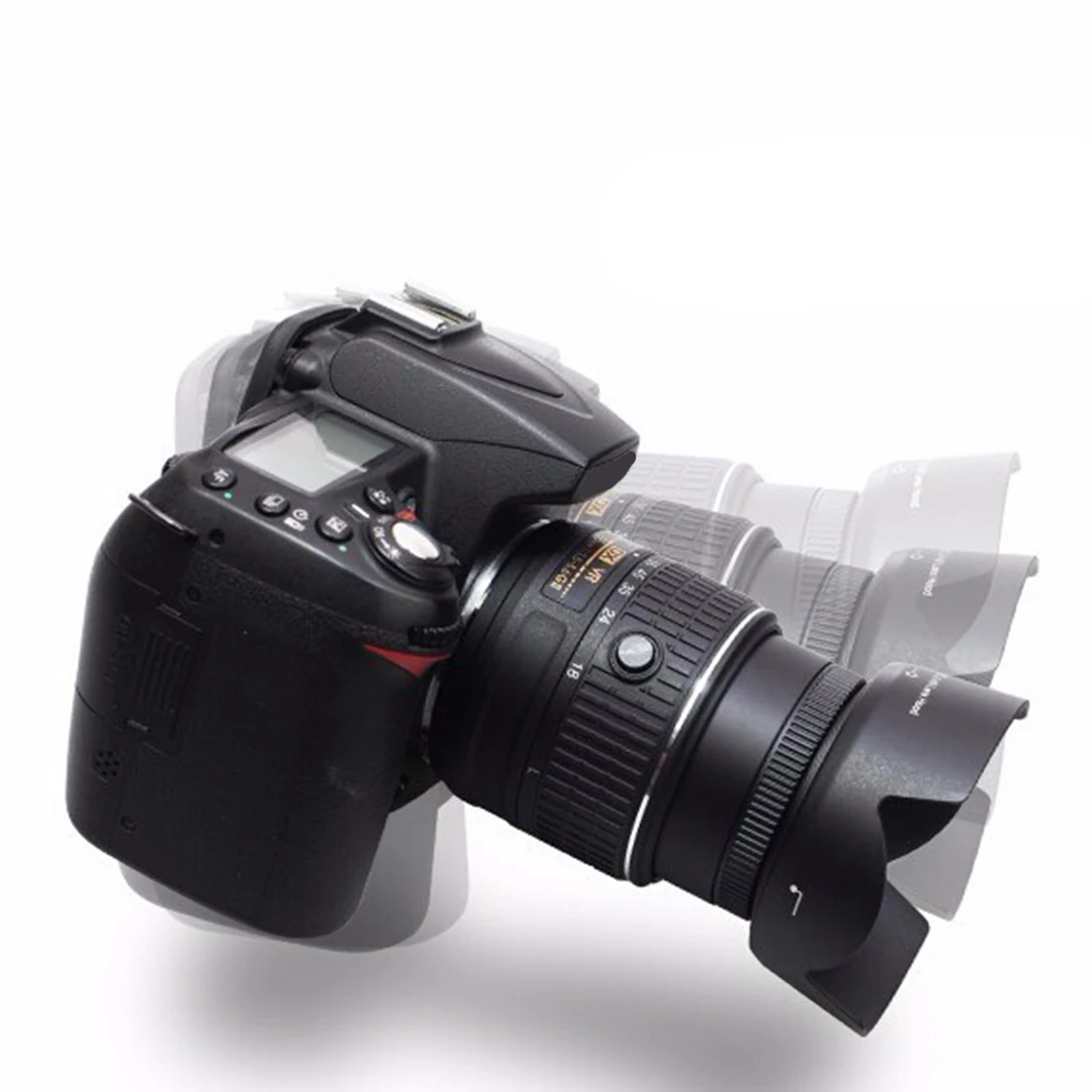 HONGDAK Camera Lens Hood For EW 73B EW 73B Canon 60D 70D 600D 17 85 18