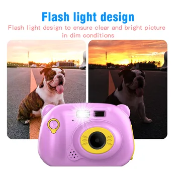 

Mini Digital Camera 2 Inch Cartoon Cute Camera Toys Children Birthday Gift 12MP 1080P Toddler Toys Camera WIFI Camaras