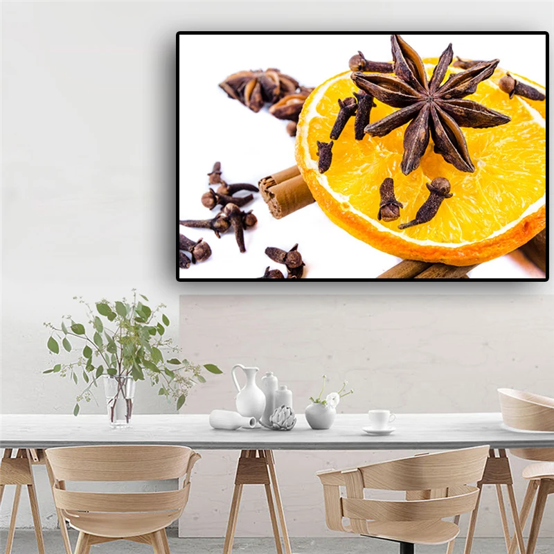

Fruit Lemon Cooking Supplie Posters and Prints Canvas Painting Scandinavian Pop Art Wall Picture For Living Room Kitchen Decor