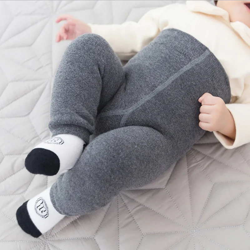 

Spring and Autumn fashion baby clothes baby girls and boys legging high waist warm thick legging for baby winter plus waist