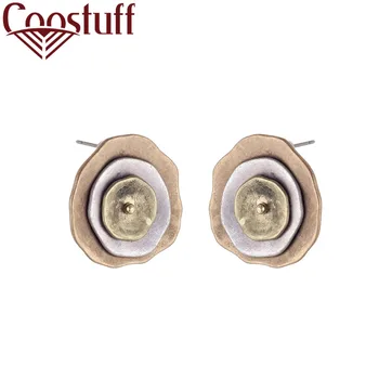 

Vintage Rose Gold Women Stud Earrings Jewelry Statement Pendientes orecchini brincos Earrings for Women aretes de mujer modernos