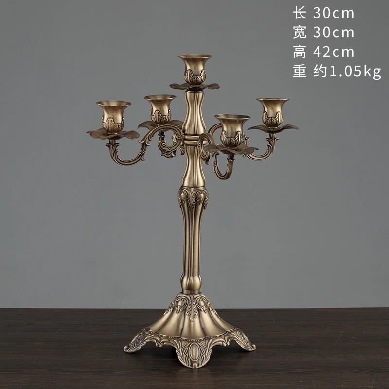 

European Style Luxury wedding Candle Holder Romantic Centerpiece Candelabra 5 arms/3 arms Alloy Metal Candlesticks Wedding Decor